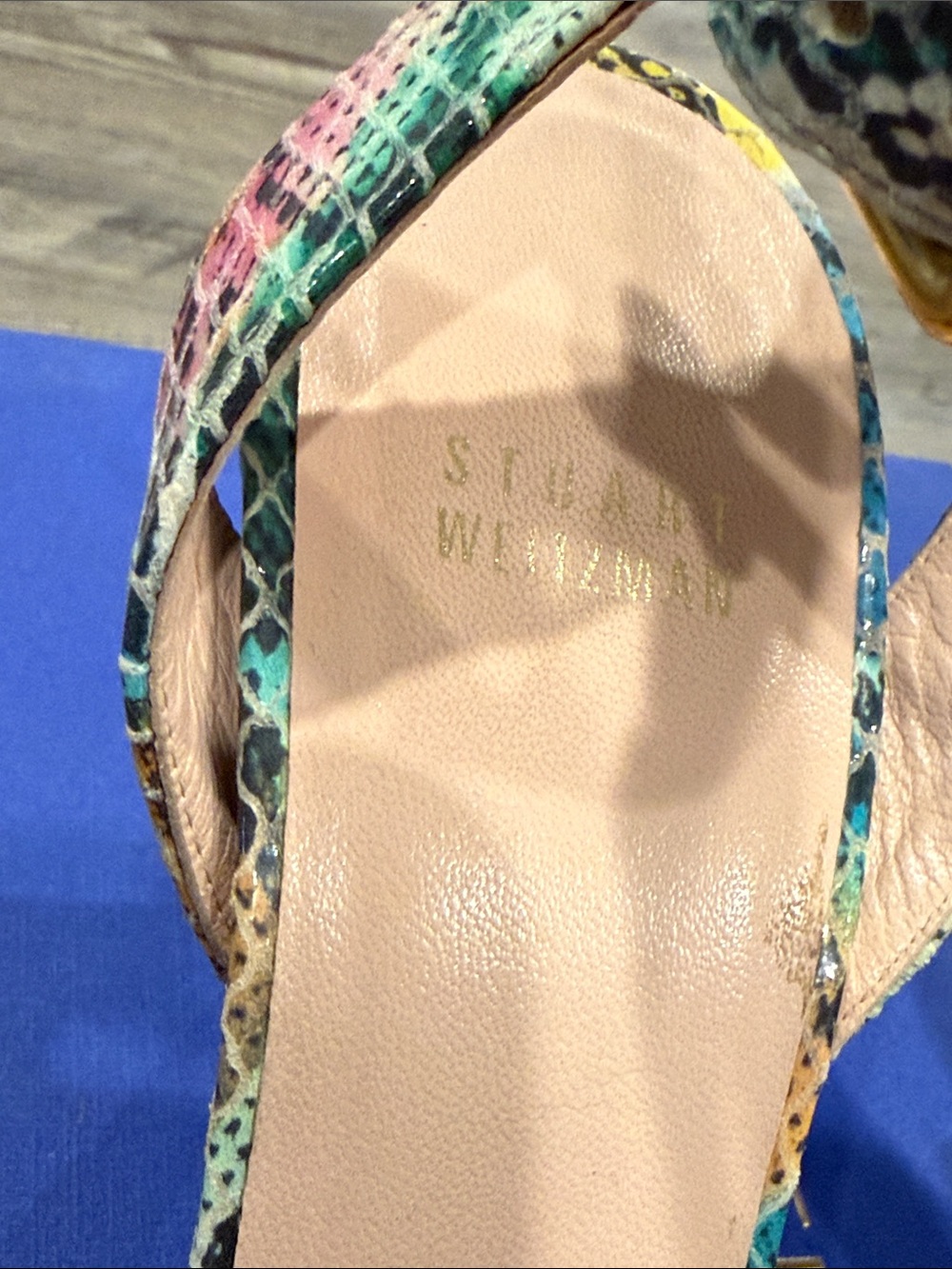 Stuart Weitzman Multicolored Snake Skin Pumps Size 9 Women’s Shoes Sandals - Picture 10 of 14